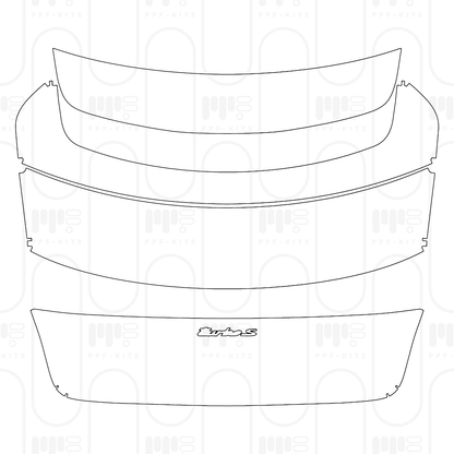 Pre-Cut PPF Porsche Taycan Sedan Taycan Turbo S 2026