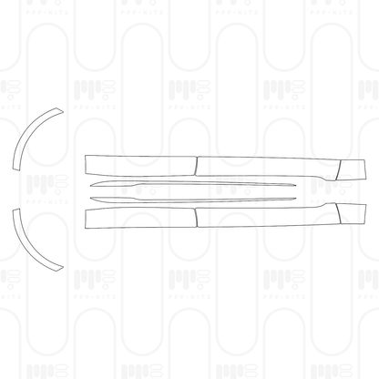 Pre-Cut PPF Porsche Taycan Sedan Taycan Turbo GT with Weissach Package 2026