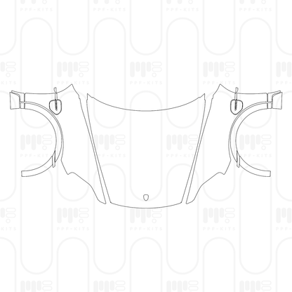 Pre-Cut PPF Porsche Taycan Cross Turismo Taycan 4 Cross Turismo 2026