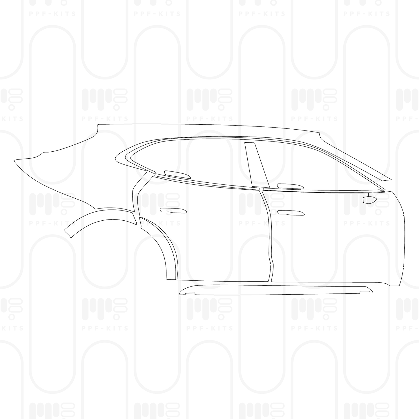 Pre-Cut PPF Porsche Taycan Cross Turismo Taycan 4 Cross Turismo 2026