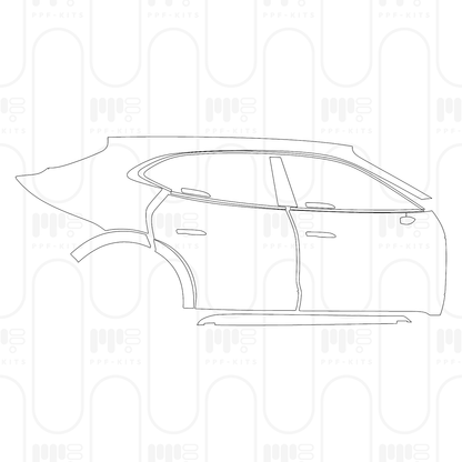 Pre-Cut PPF Porsche Taycan Cross Turismo Taycan 4 Cross Turismo 2026