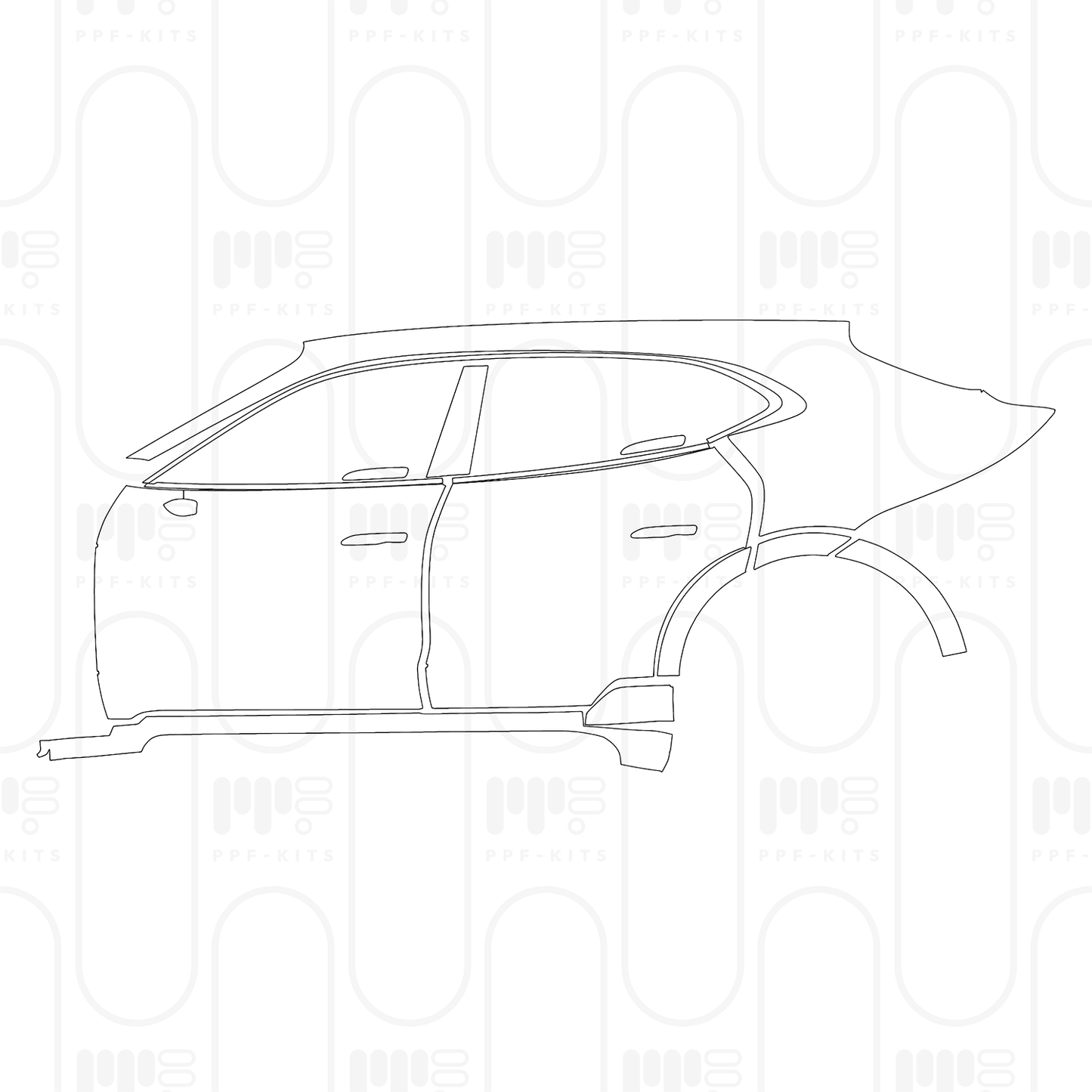 Pre-Cut PPF Porsche Taycan Cross Turismo Taycan 4 Cross Turismo 2026