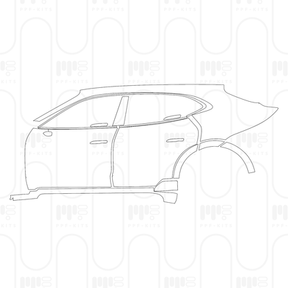 Pre-Cut PPF Porsche Taycan Cross Turismo Taycan 4 Cross Turismo 2026
