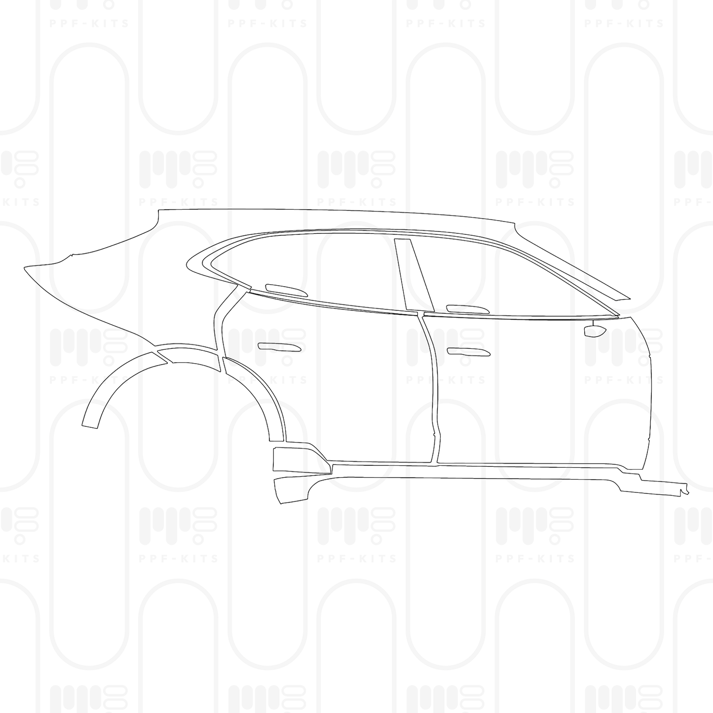 Pre-Cut PPF Porsche Taycan Cross Turismo Taycan 4 Cross Turismo 2026