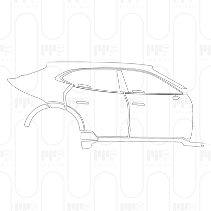 Pre-Cut PPF Porsche Taycan Cross Turismo Taycan 4 Cross Turismo 2026