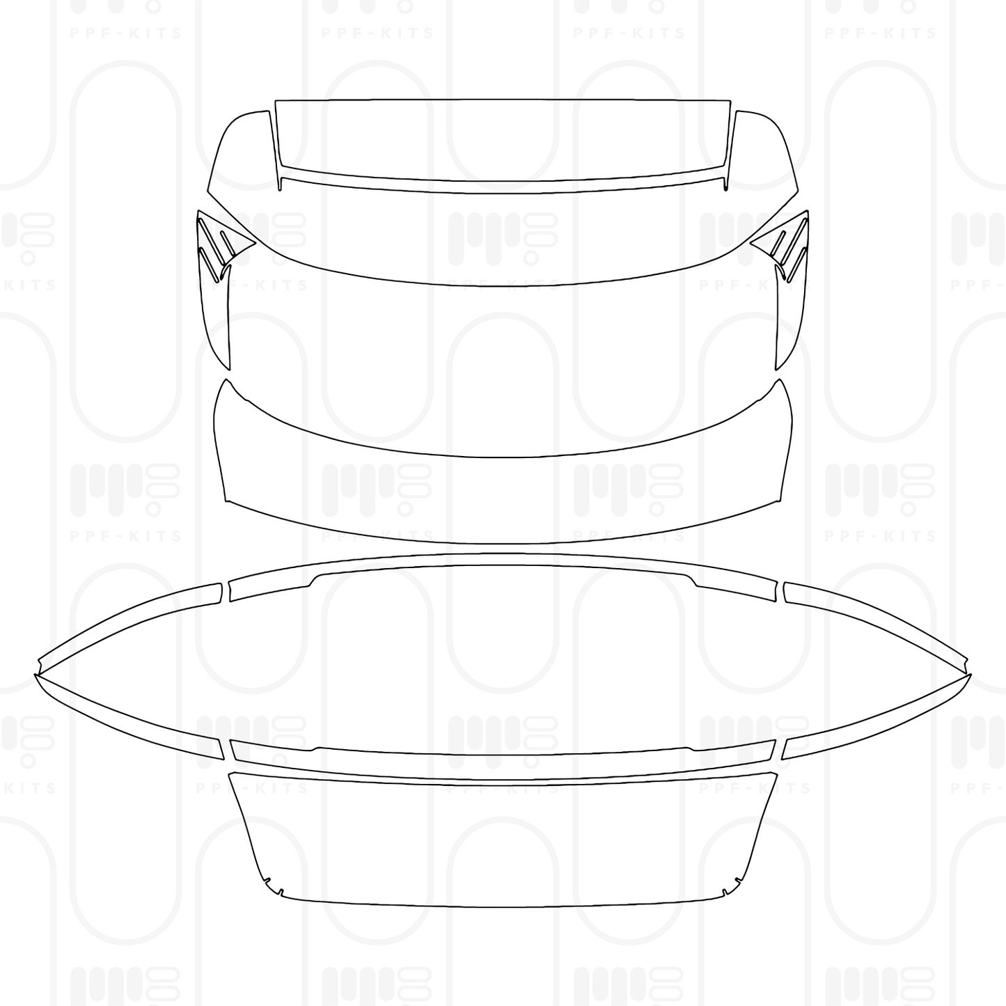 Pre-Cut PPF Porsche Taycan Cross Turismo Taycan 4 Cross Turismo 2026