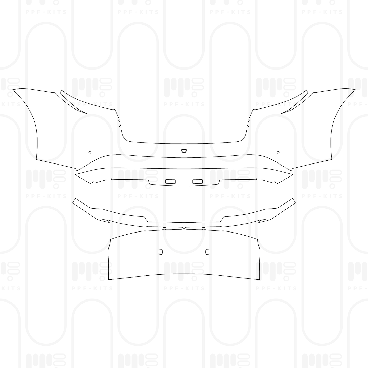 Pre-Cut PPF Porsche Taycan Cross Turismo Taycan 4 Cross Turismo 2026