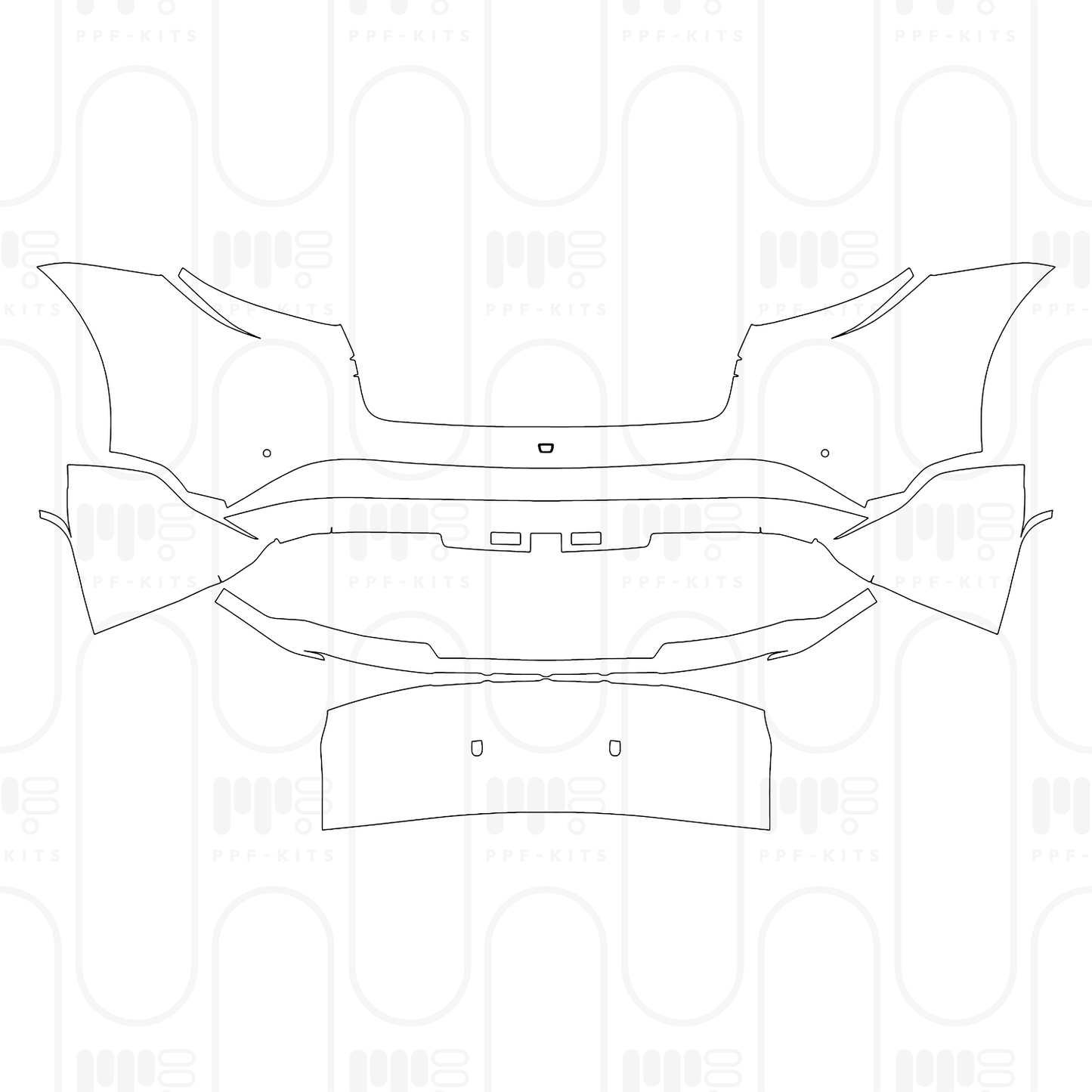 Pre-Cut PPF Porsche Taycan Cross Turismo Taycan 4 Cross Turismo 2026