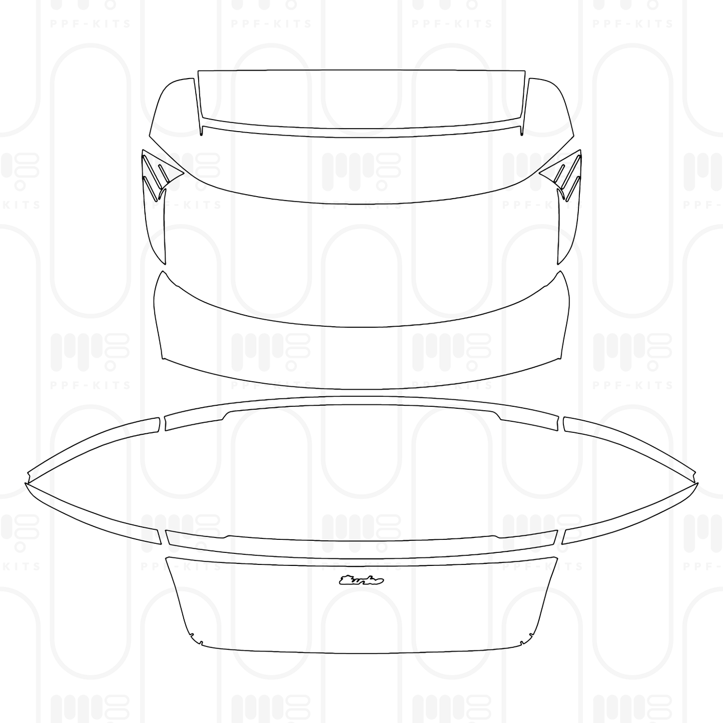 Pre-Cut PPF Porsche Taycan Cross Turismo Taycan Turbo Cross Turismo 2026