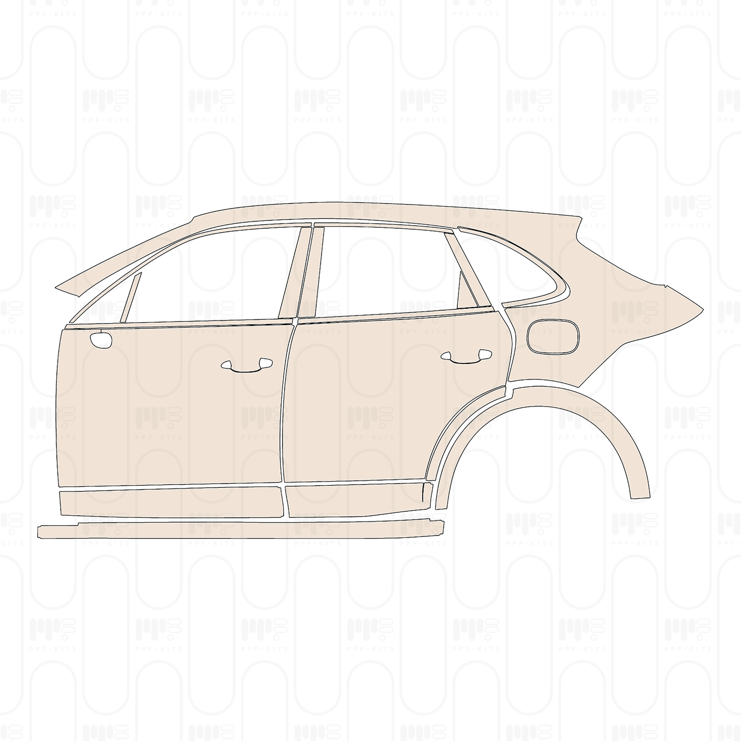Pre-Cut PPF Porsche Cayenne E-Hybrid 2026