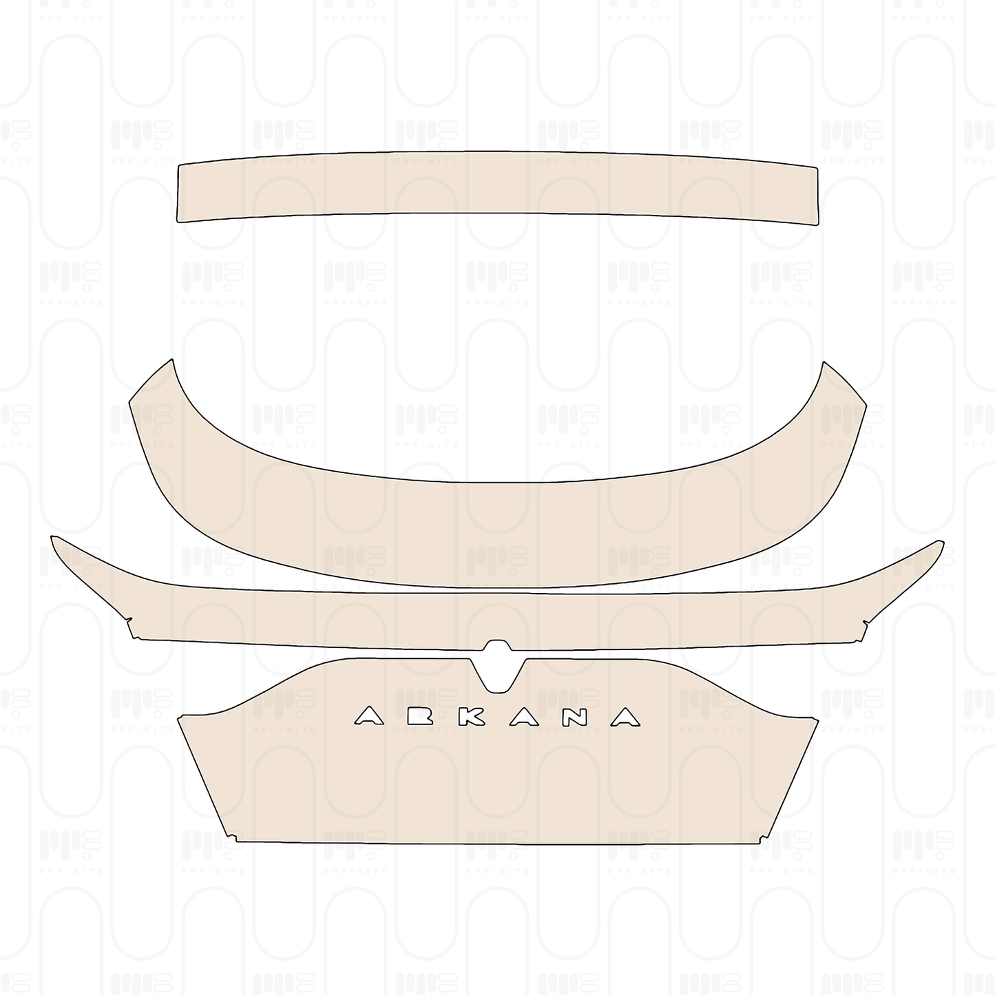 Pre-Cut PPF Renault Arkana Evolution 2026