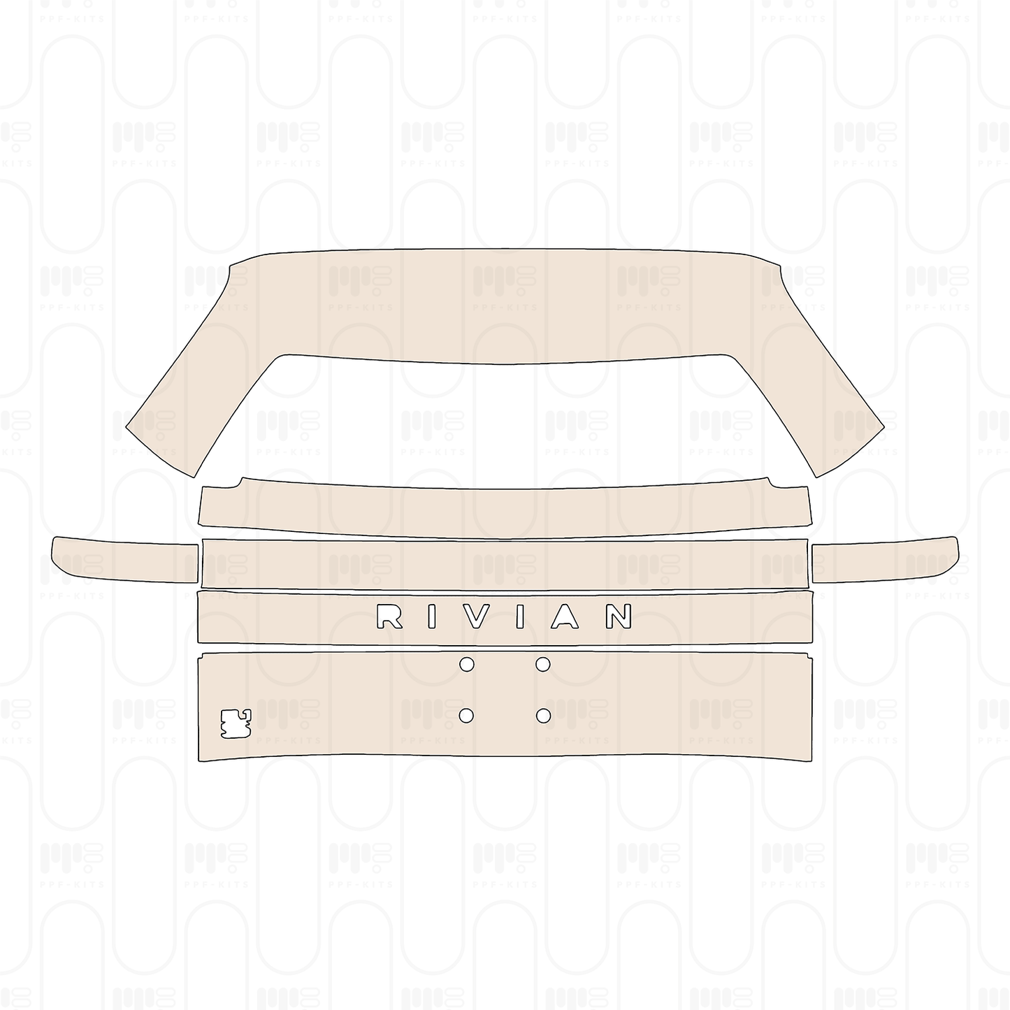 Pre-Cut PPF Rivian R1S 2026