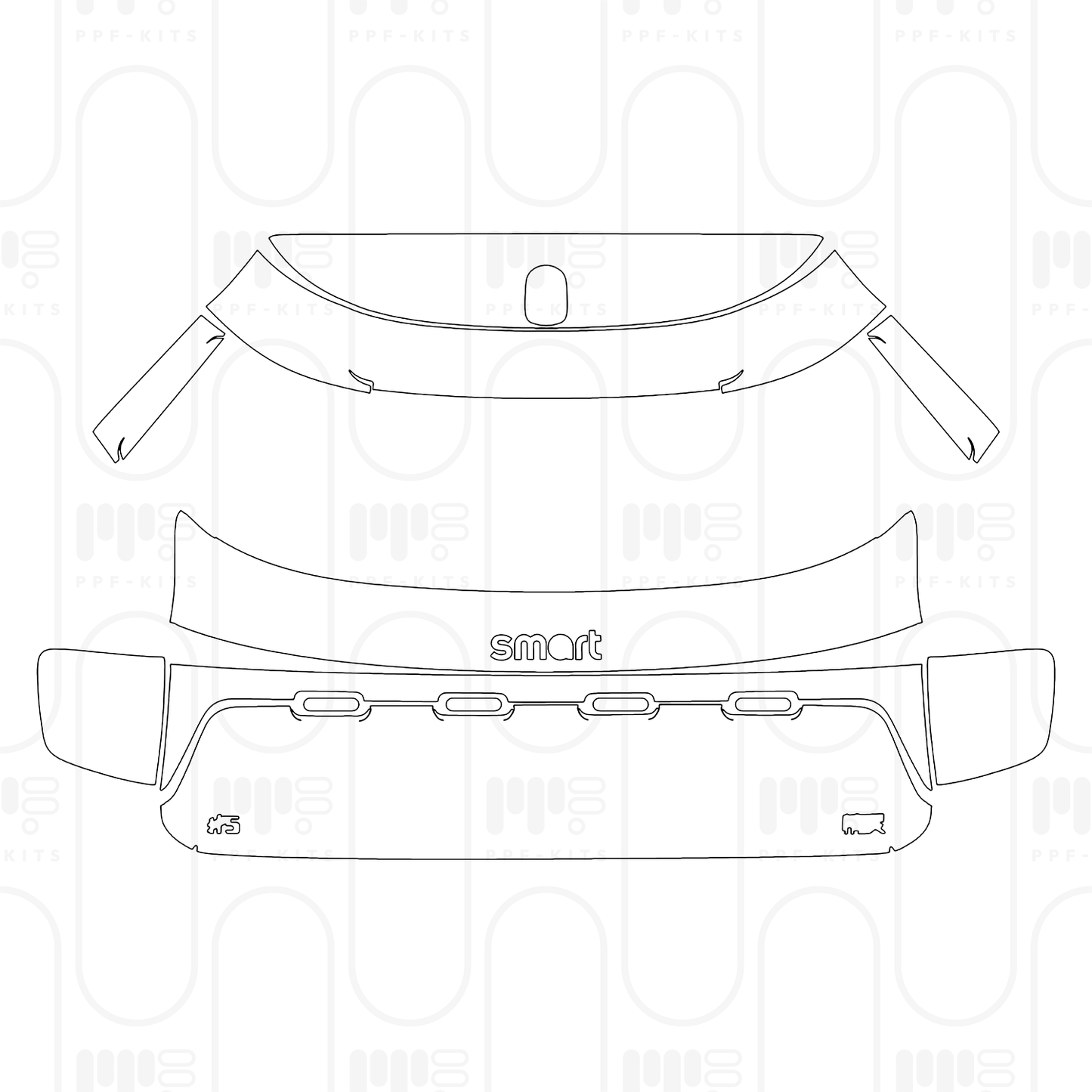 Pre-Cut PPF Smart #5 Base 2026