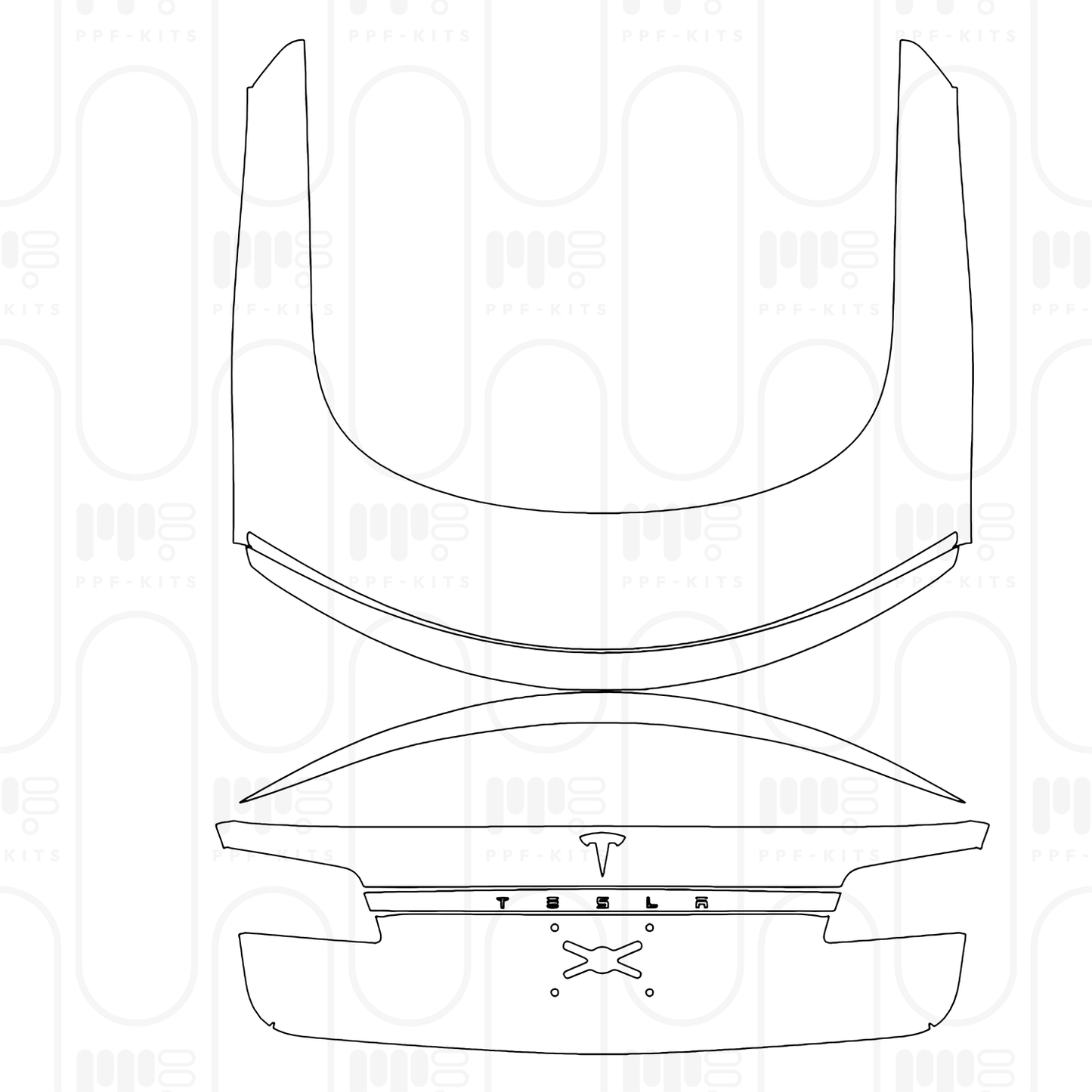 Pre-Cut PPF Tesla Model S Plaid 2026