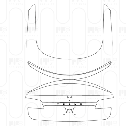 Pre-Cut PPF Tesla Model S Plaid 2026