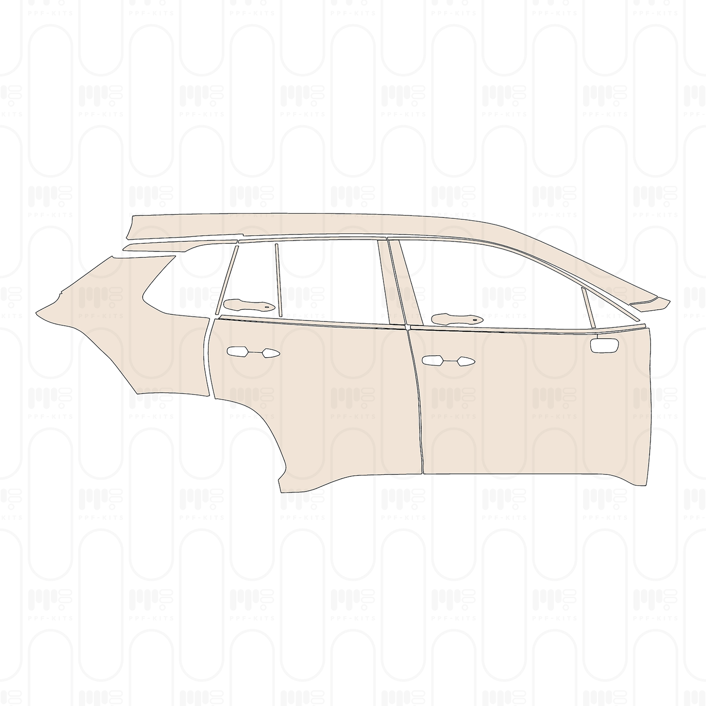 Pre-Cut PPF Toyota Corolla Cross (US) XLE 2026