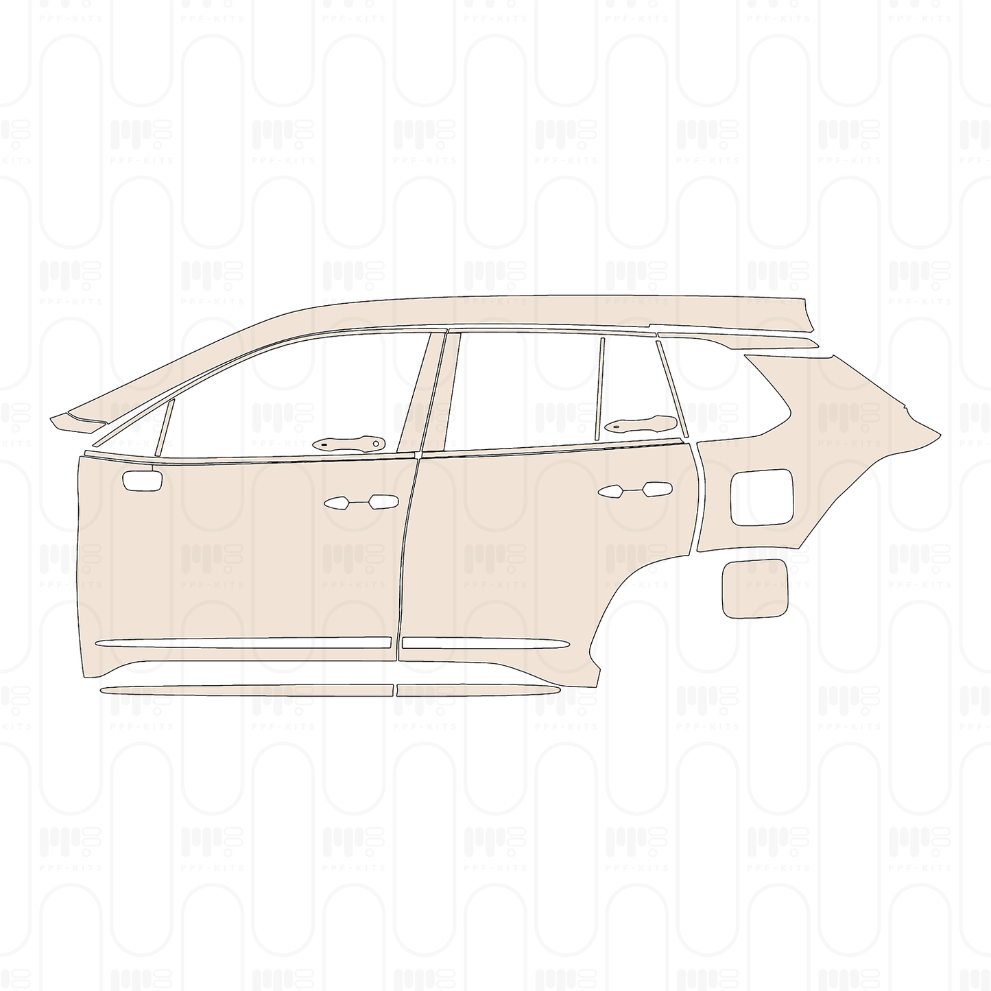 Pre-Cut PPF Toyota Corolla Cross (US) XLE 2026