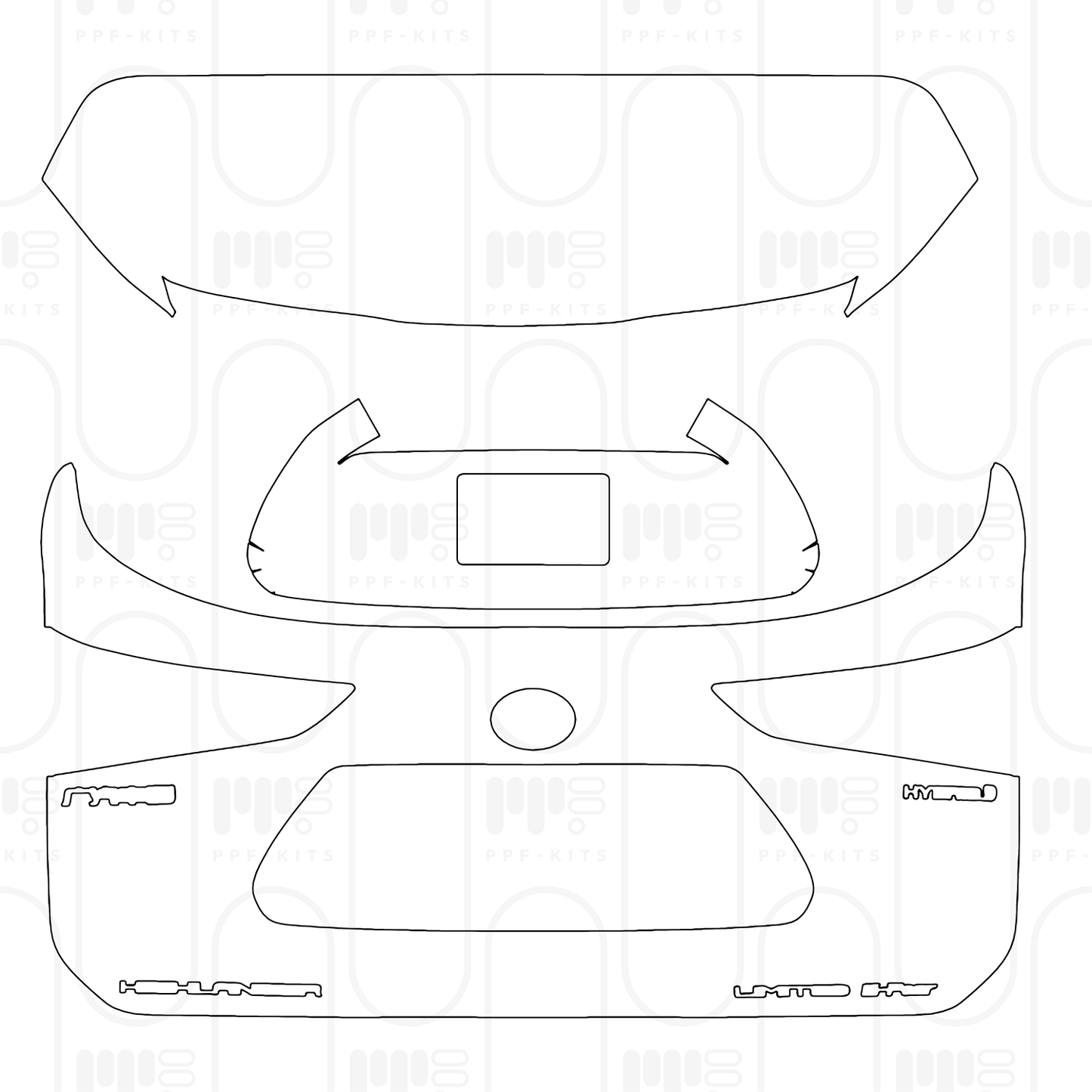 Pre-Cut PPF Toyota Highlander (CN) 2026