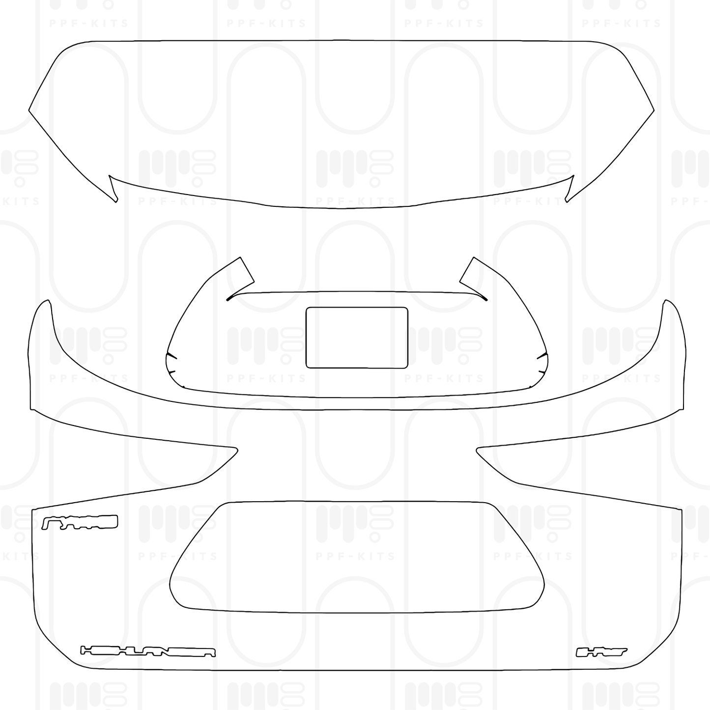 Pre-Cut PPF Toyota Highlander (CN) 2026