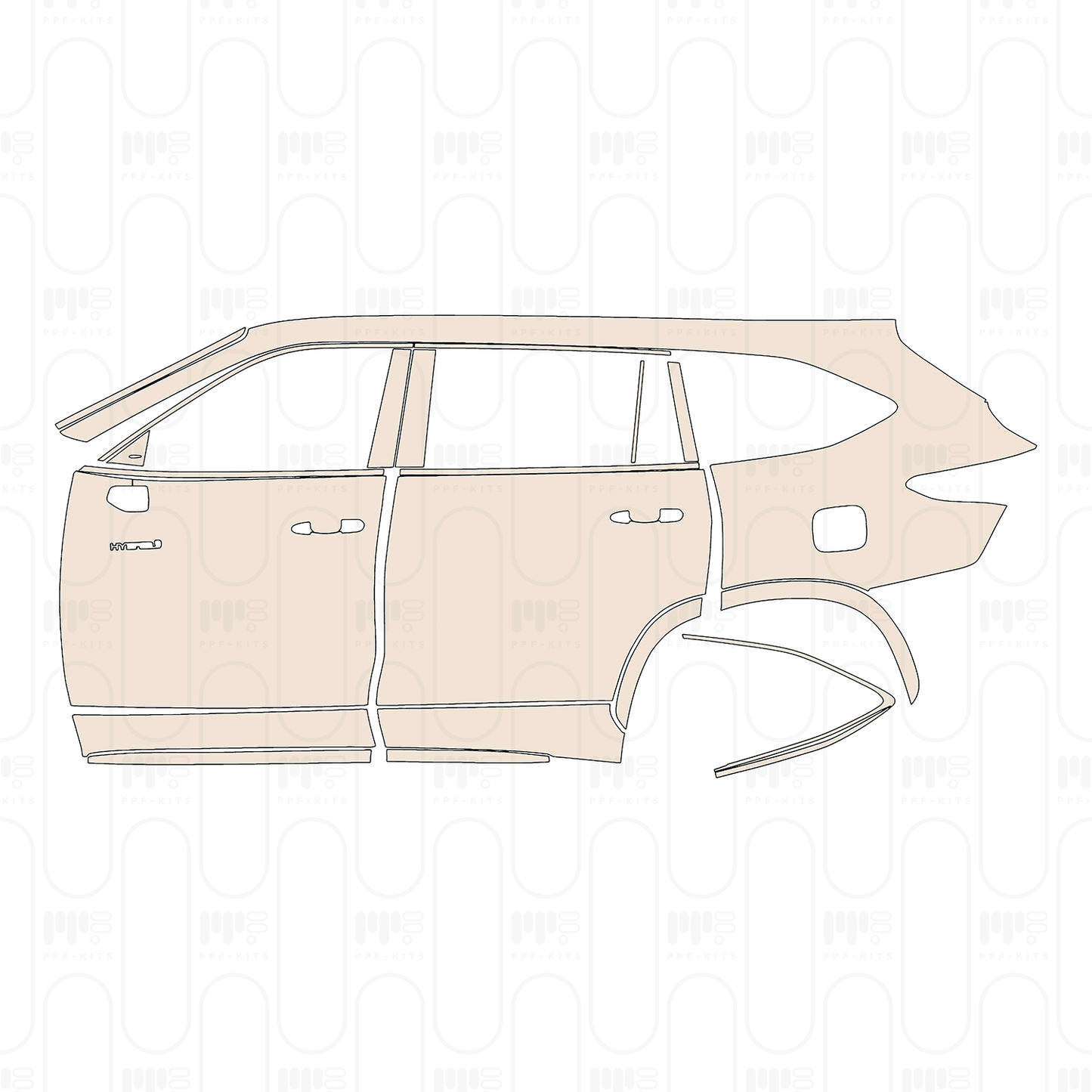 Pre-Cut PPF Toyota Crown Kluger 2026