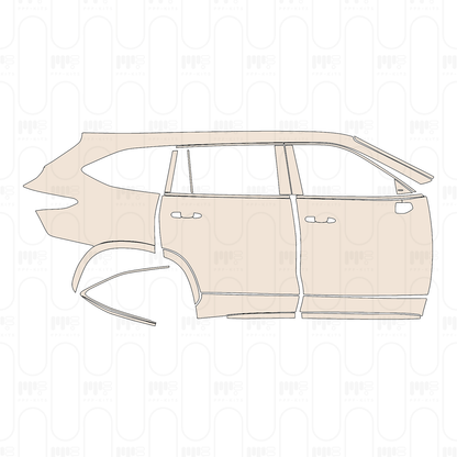 Pre-Cut PPF Toyota Highlander (US) XSE 2026