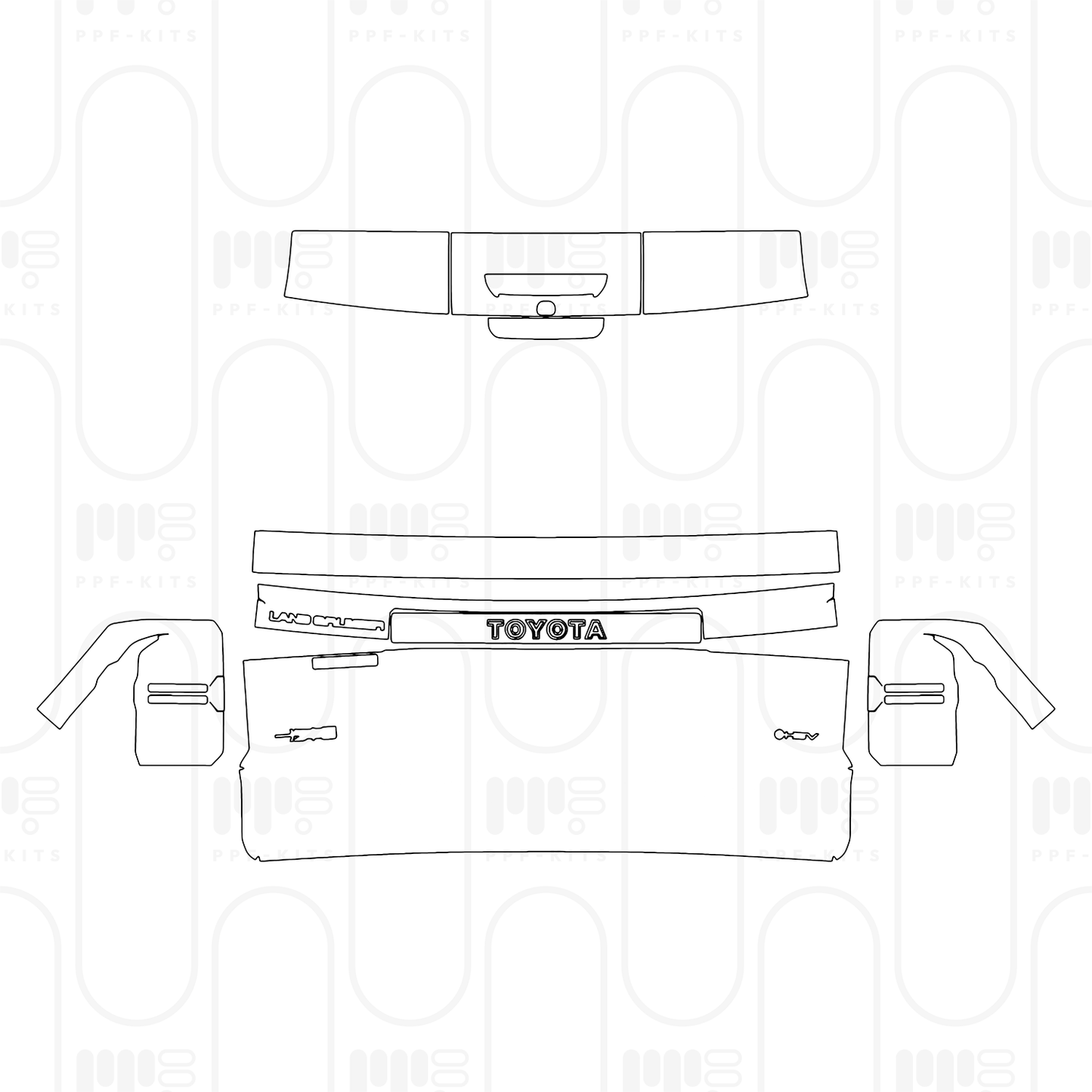 Pre-Cut PPF Toyota Prado Base 2026