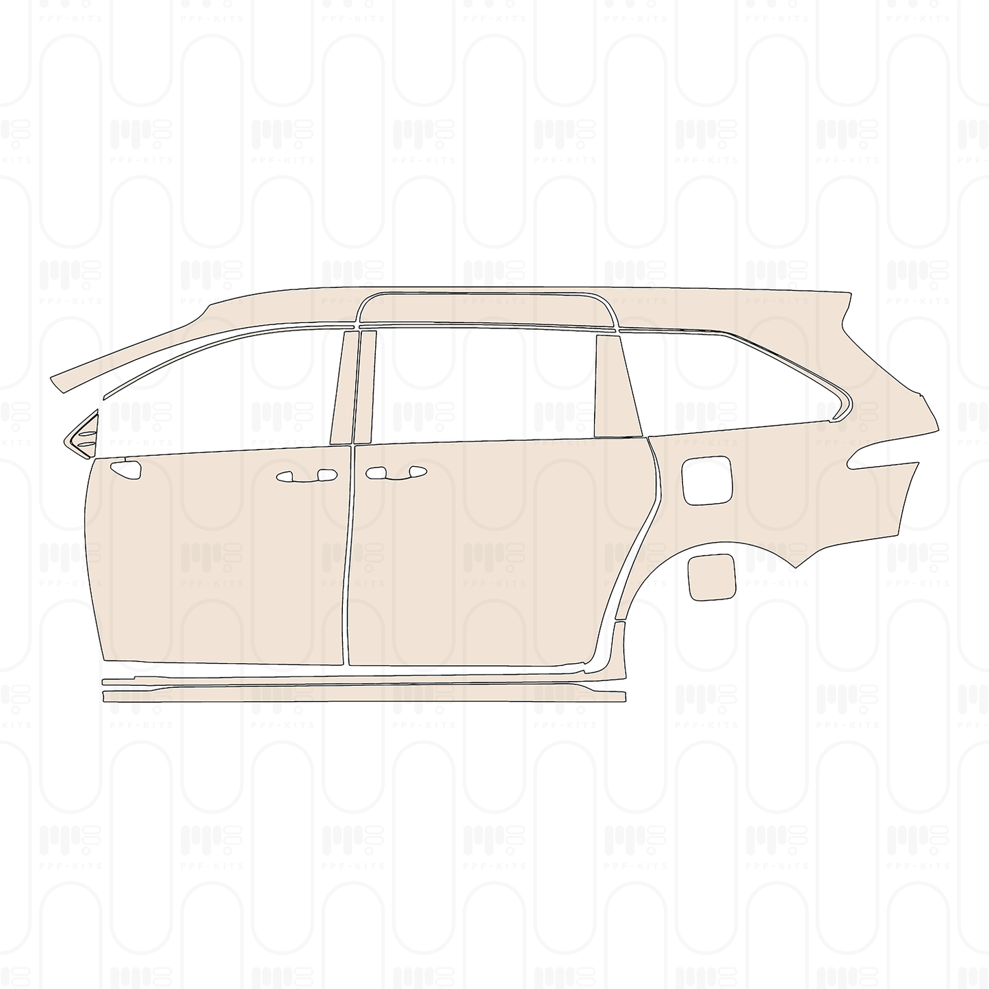 Pre-Cut PPF Toyota Sienna LE 2026