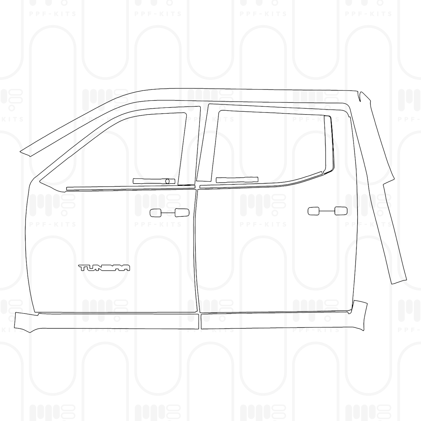 Pre-Cut PPF Toyota Tundra CrewMax SR 2026