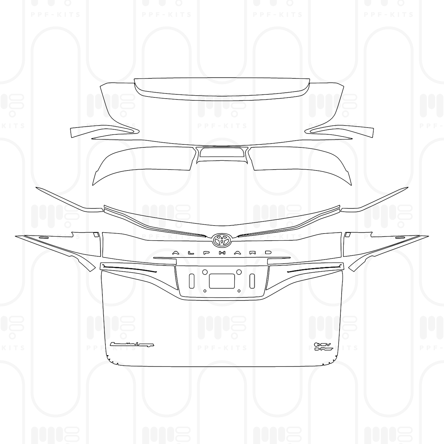 Pre-Cut PPF Toyota Alphard 2026