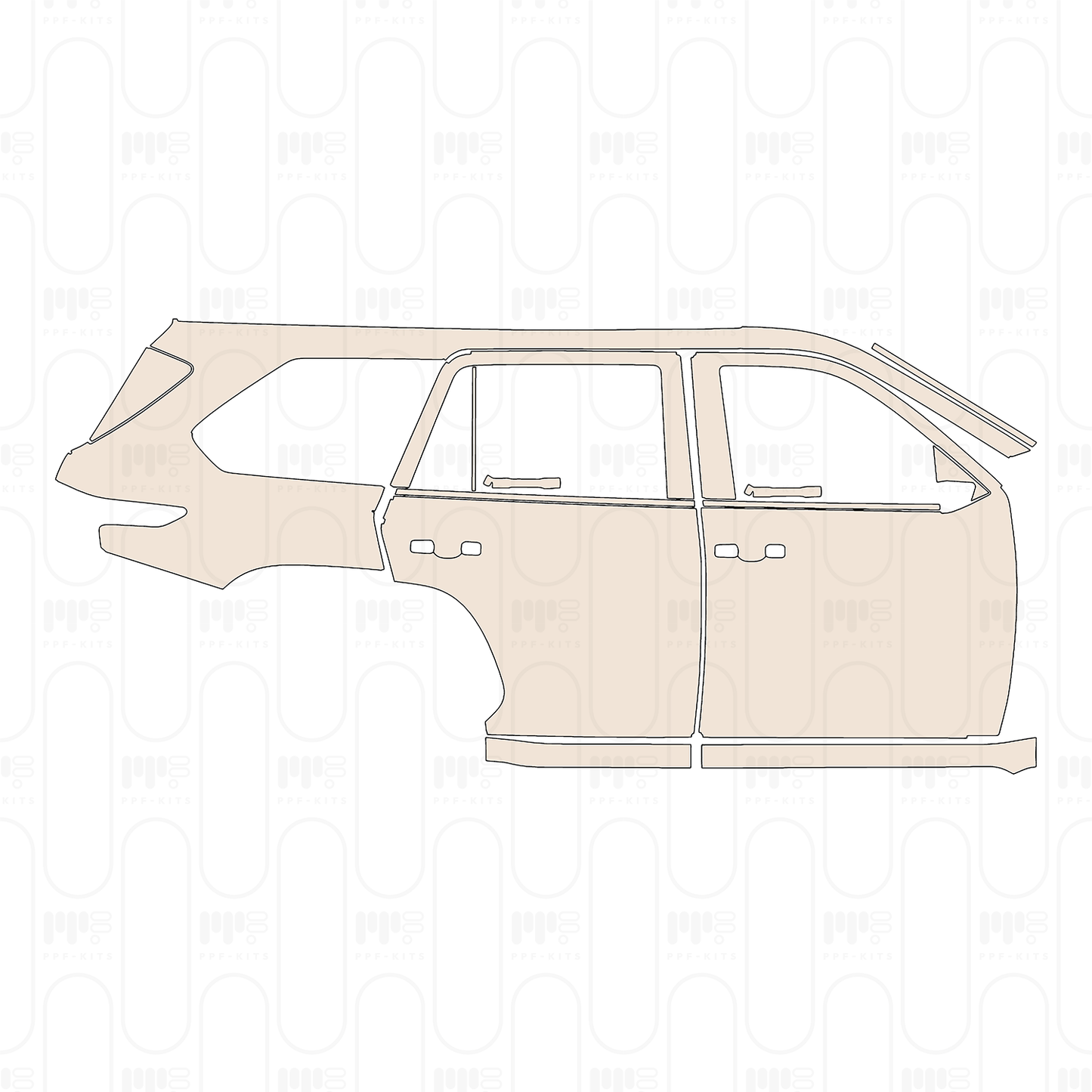 Pre-Cut PPF Toyota Sequoia TRD Pro 2026