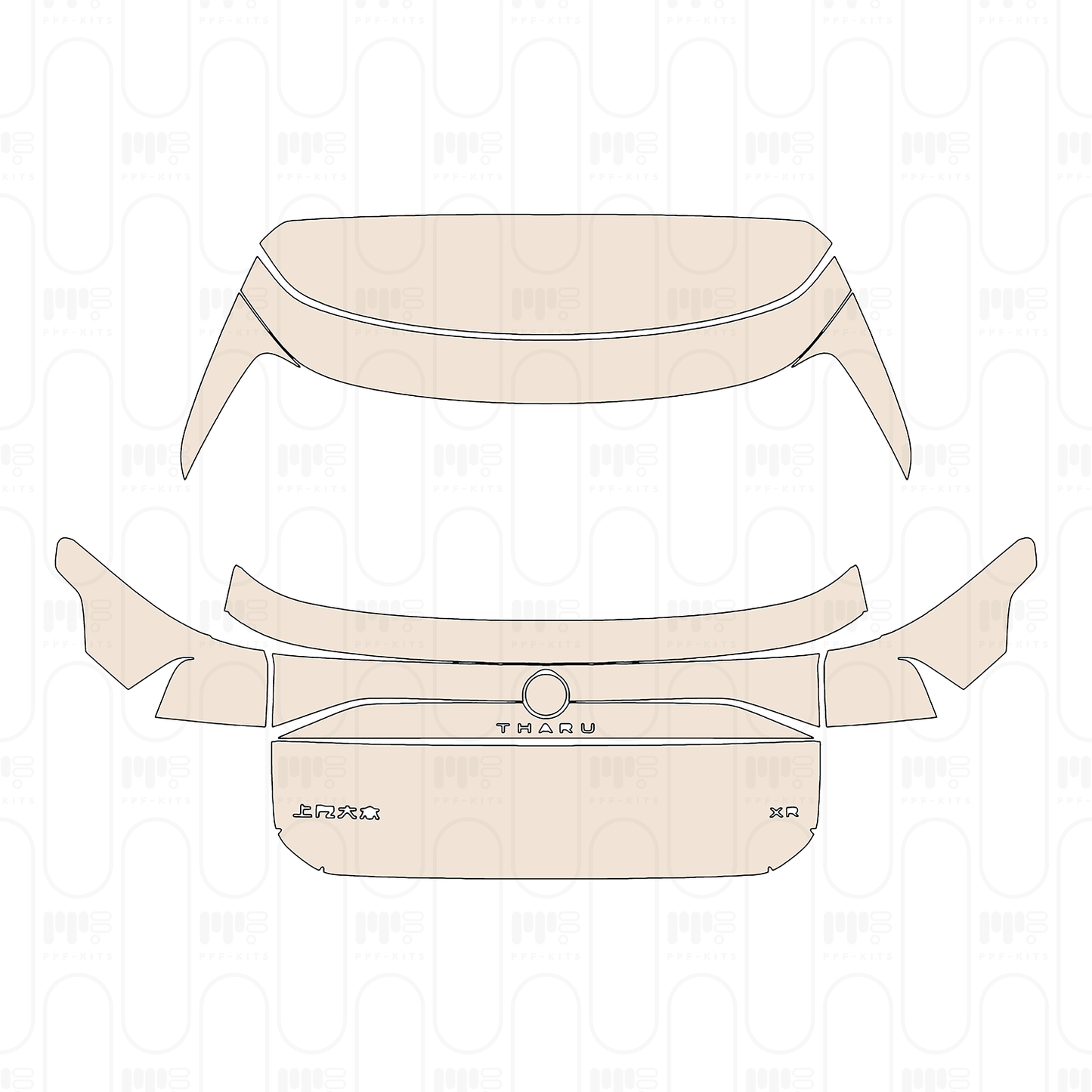 Pre-Cut PPF Volkswagen Tharu 2026