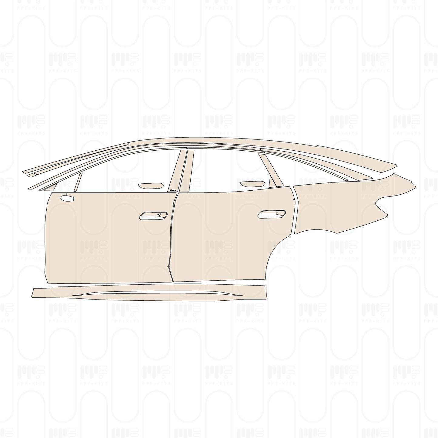 Pre-Cut PPF Volkswagen ID.7 Base 2026