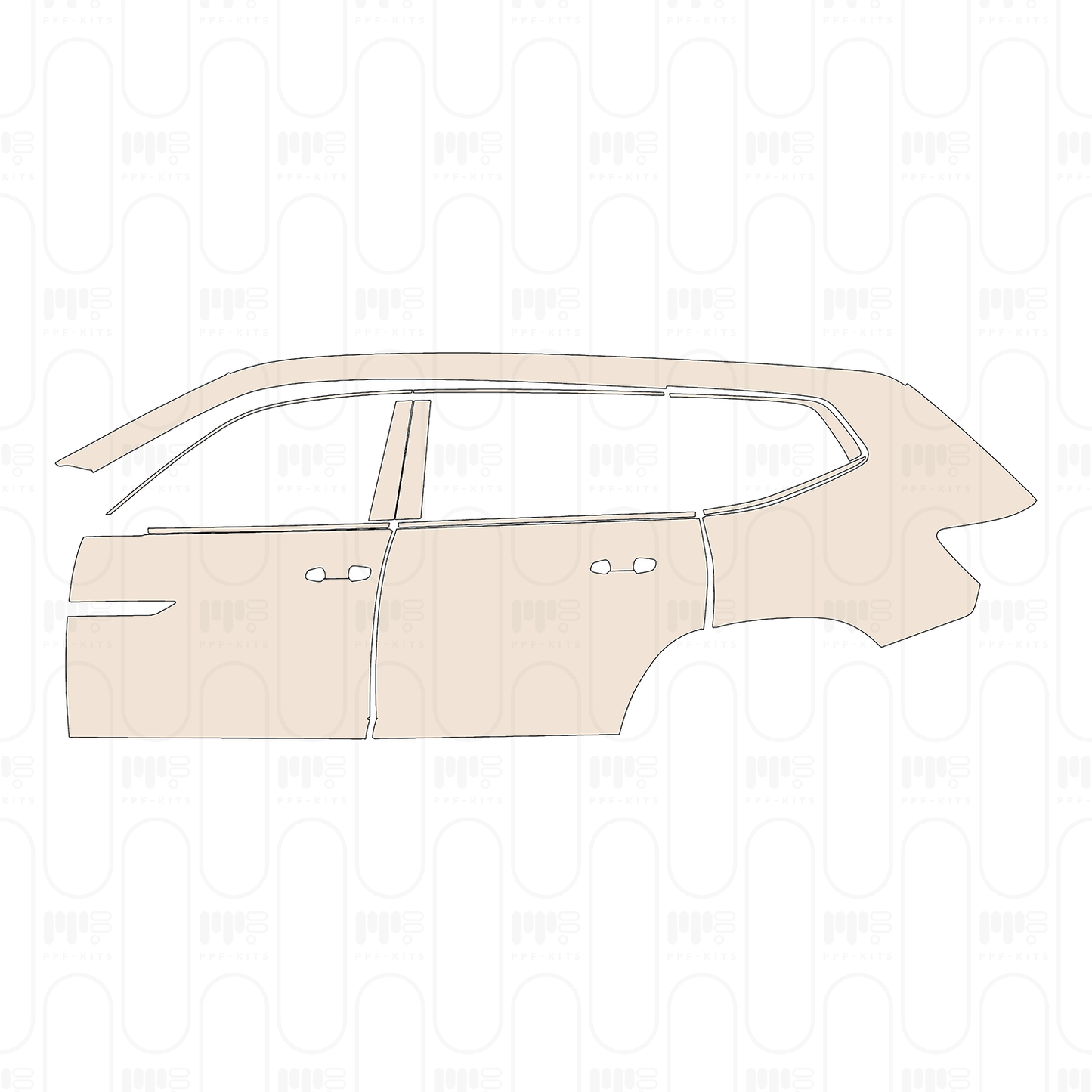 Pre-Cut PPF Volkswagen Atlas (US) Peak Edition 2026
