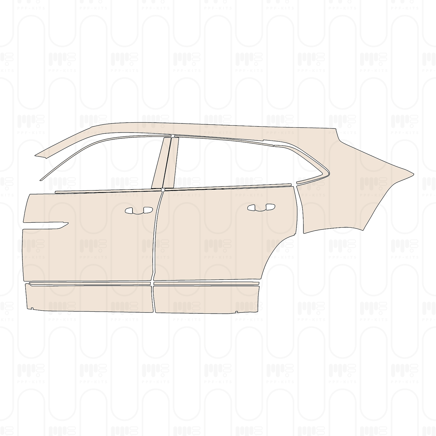 Pre-Cut PPF Volkswagen Atlas Cross Sport (US) SE 2026