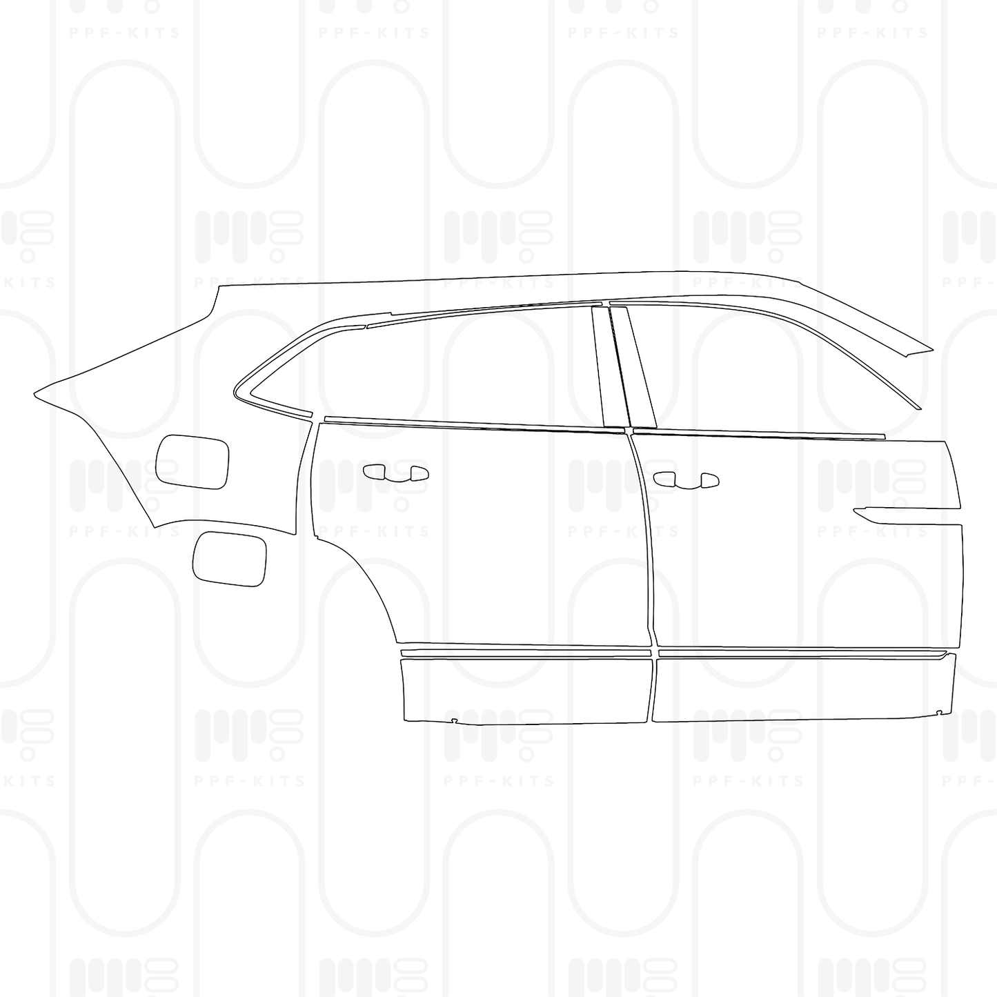Pre-Cut PPF Volkswagen Atlas Cross Sport (US) SEL Premium R-Line 2026