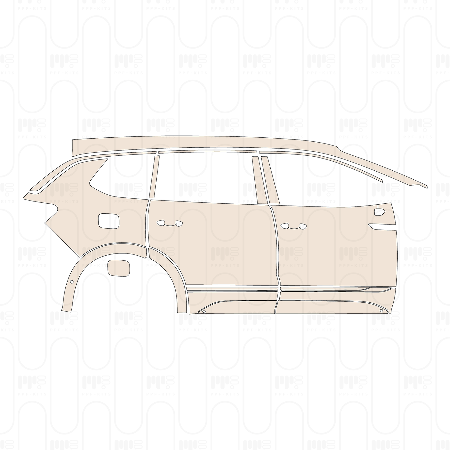 Pre-Cut PPF Volkswagen Talagon R-line 2026