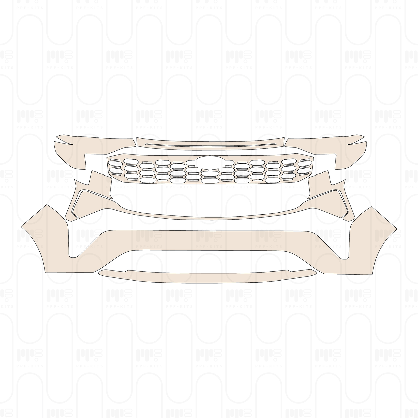 Pre-Cut PPF Ford Equator Sport 2025