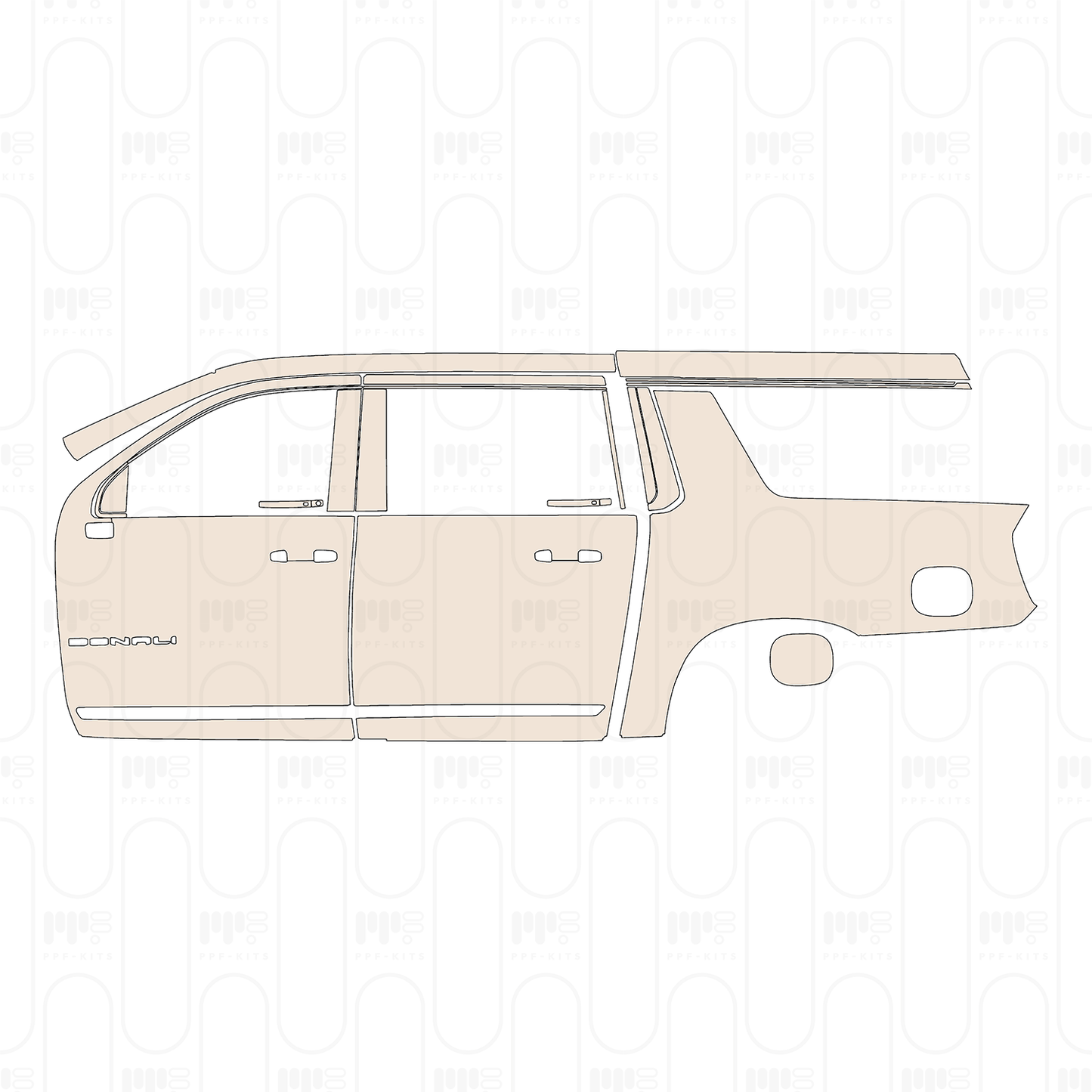 Pre-Cut PPF GMC Yukon XL Denali Ultimate 2025