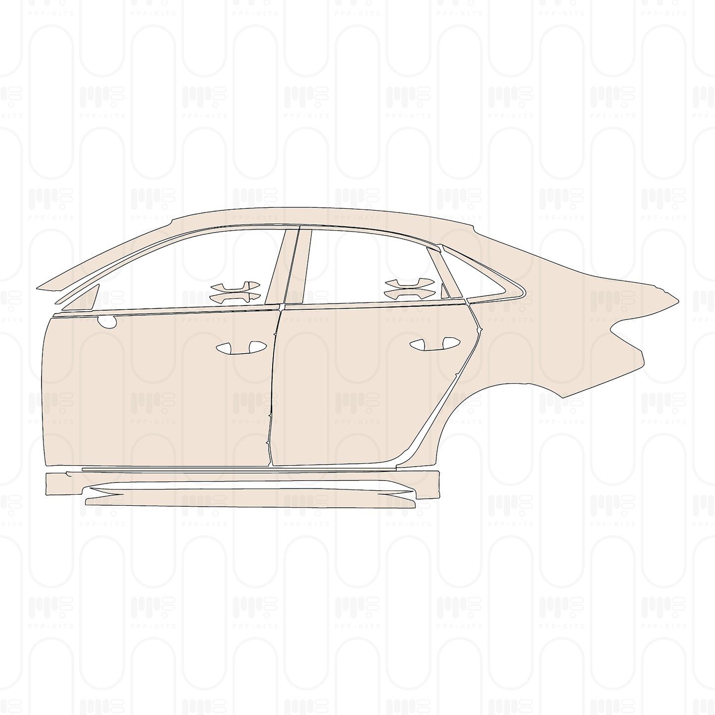 Pre-Cut PPF Audi A3 Sedan RS3 2024