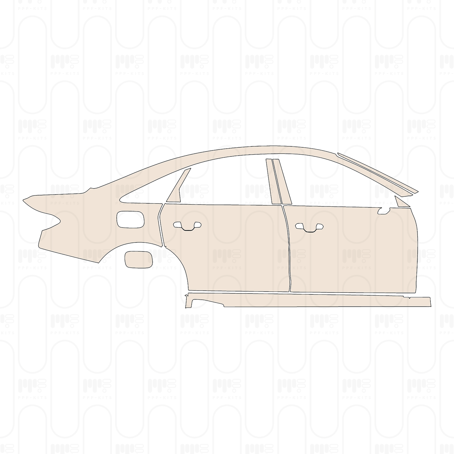 Pre-Cut PPF Audi A8 (Standard Wheelbase) Base 2025