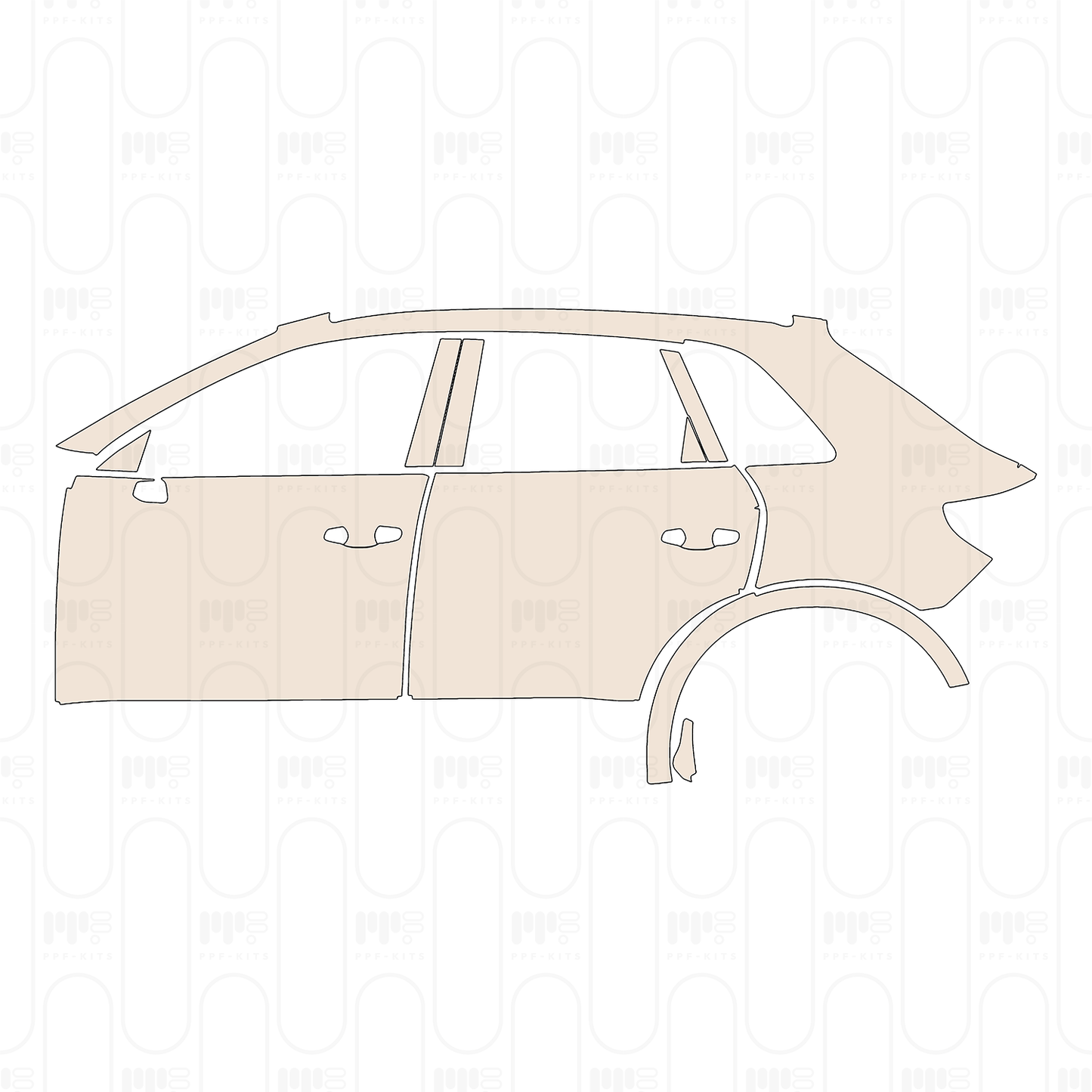 Pre-Cut PPF Audi Q3 SUV Base 2025