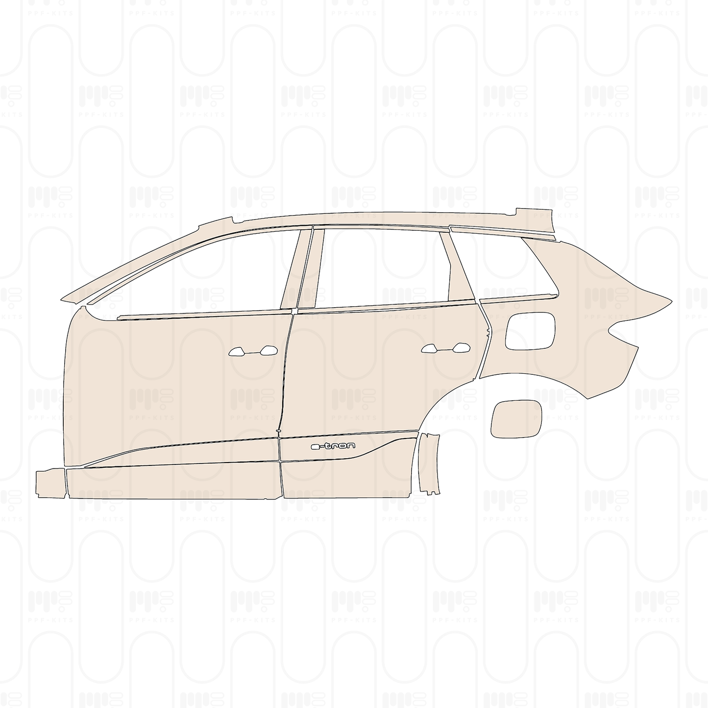 Pre-Cut PPF Audi Q6 e-tron SUV Base 2025