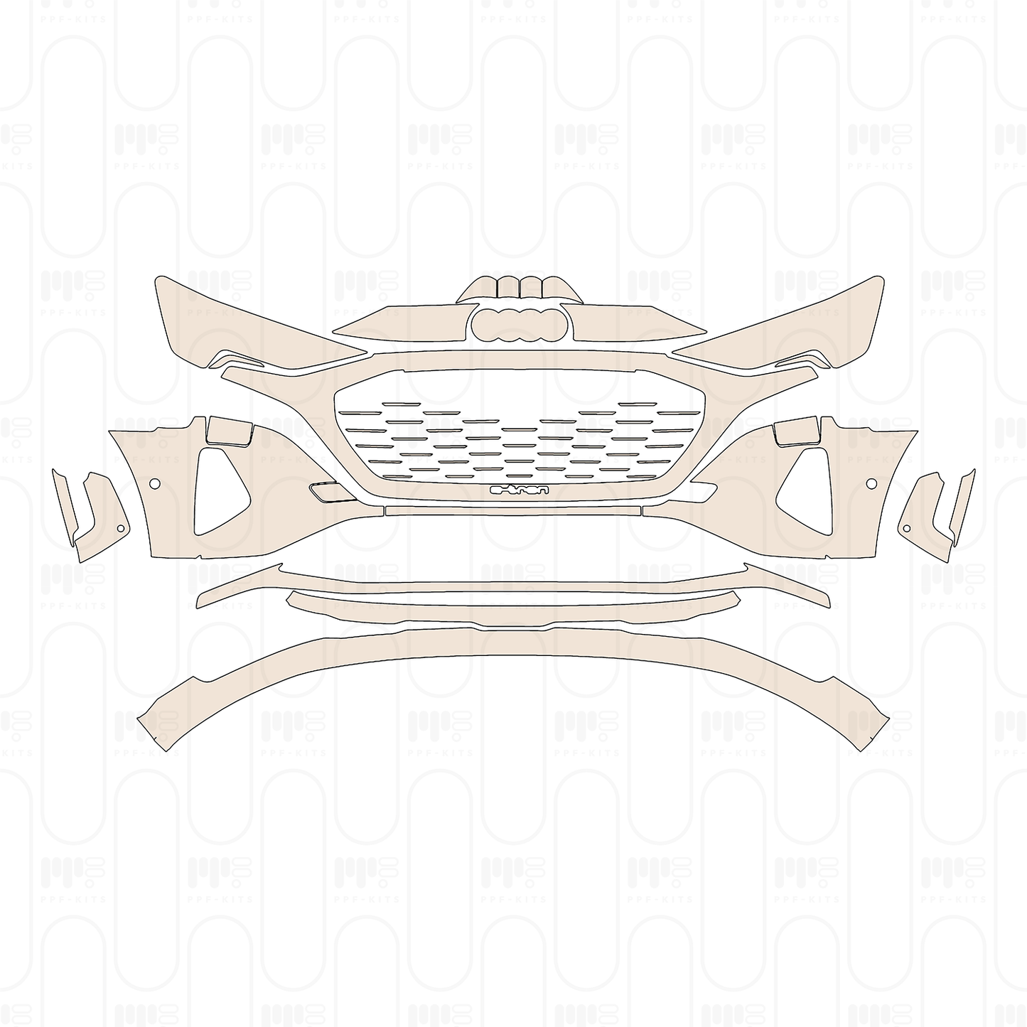 Pre-Cut PPF Audi Q8 e-tron SUV Base 2024