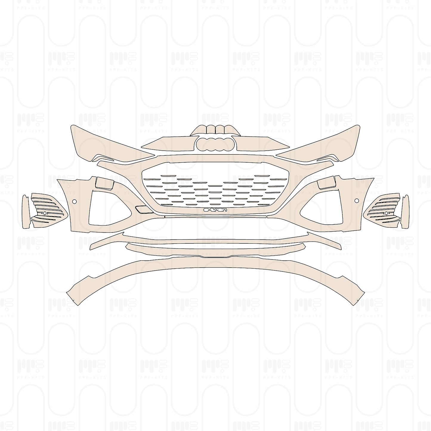 Pre-Cut PPF Audi Q8 e-tron SUV S-Line 2024