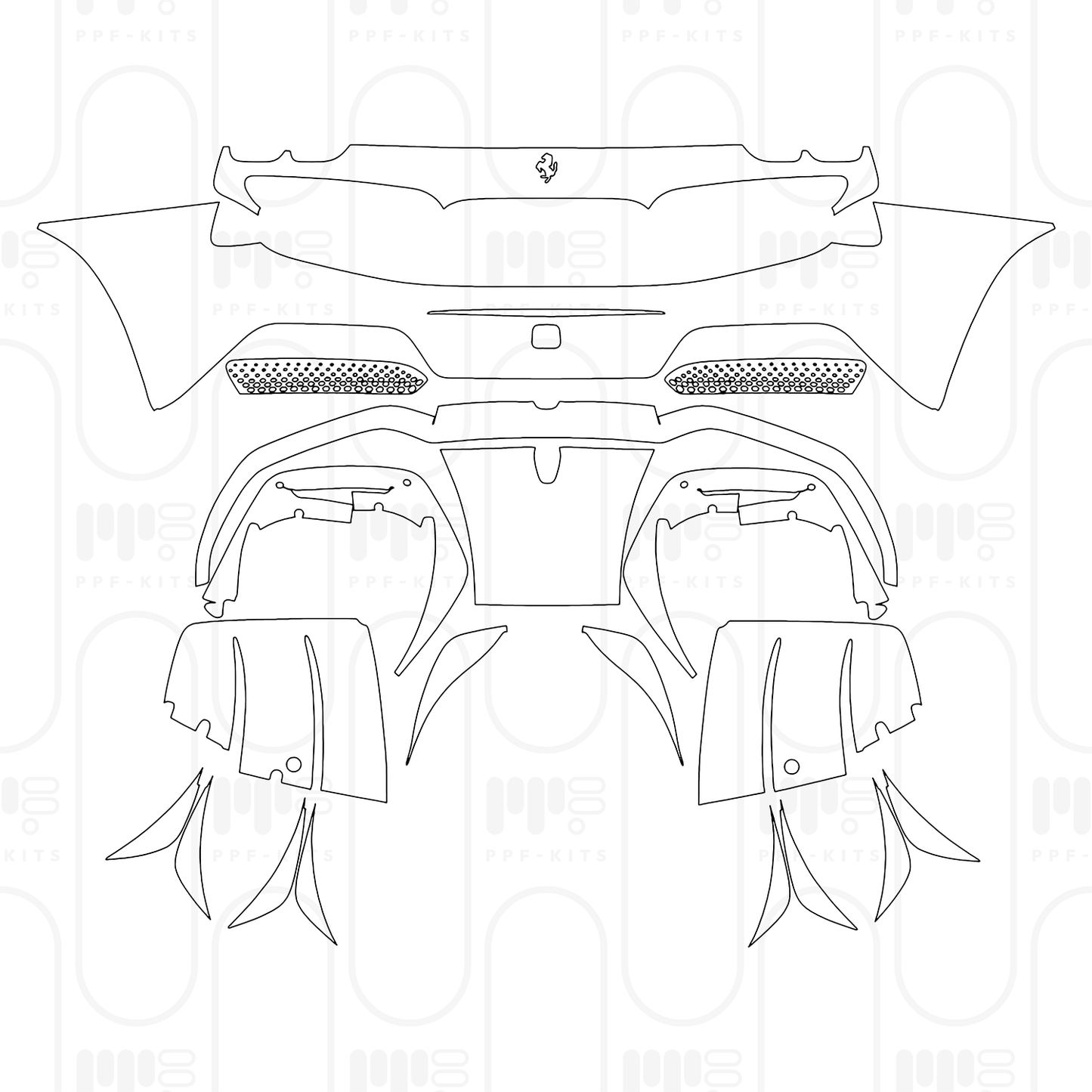Pre-Cut PPF Ferrari 296 GTS 2025