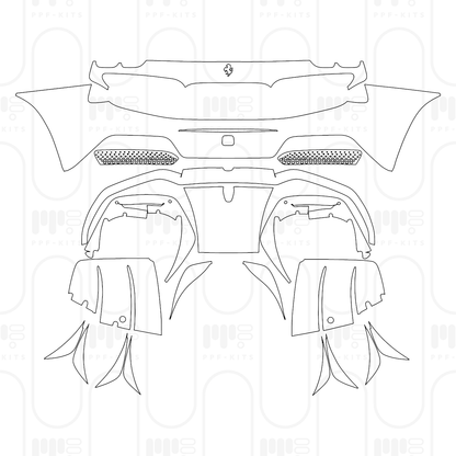 Pre-Cut PPF Ferrari 296 GTS 2025