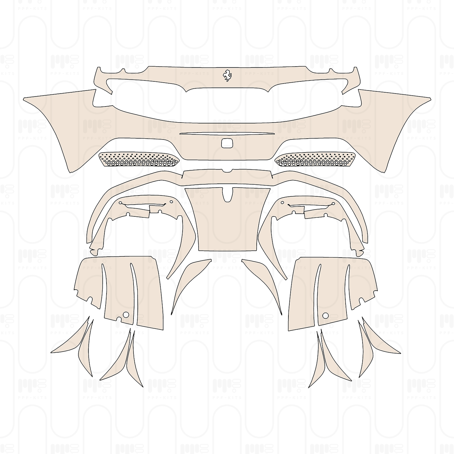 Pre-Cut PPF Ferrari 296 GTB 2025