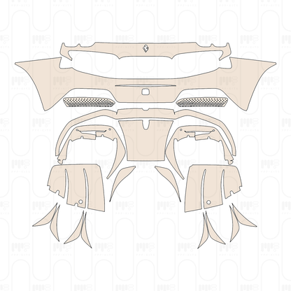 Pre-Cut PPF Ferrari 296 GTB 2025
