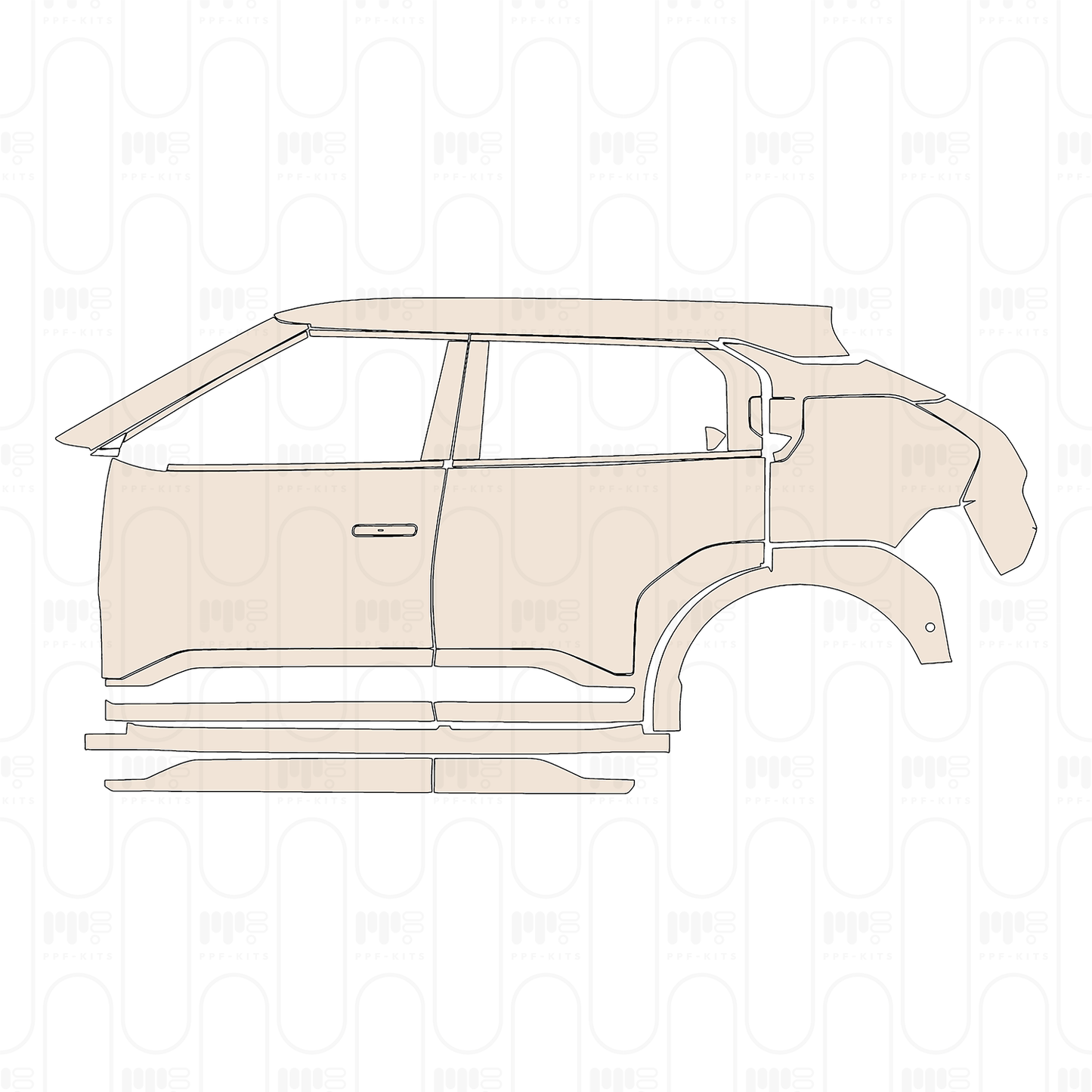 Pre-Cut PPF KIA EV3 GT-Line 2025