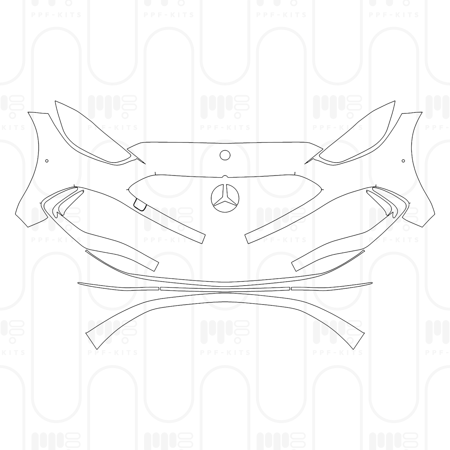 Pre-Cut PPF Mercedes-Benz C Class Sedan AMG C43 2024